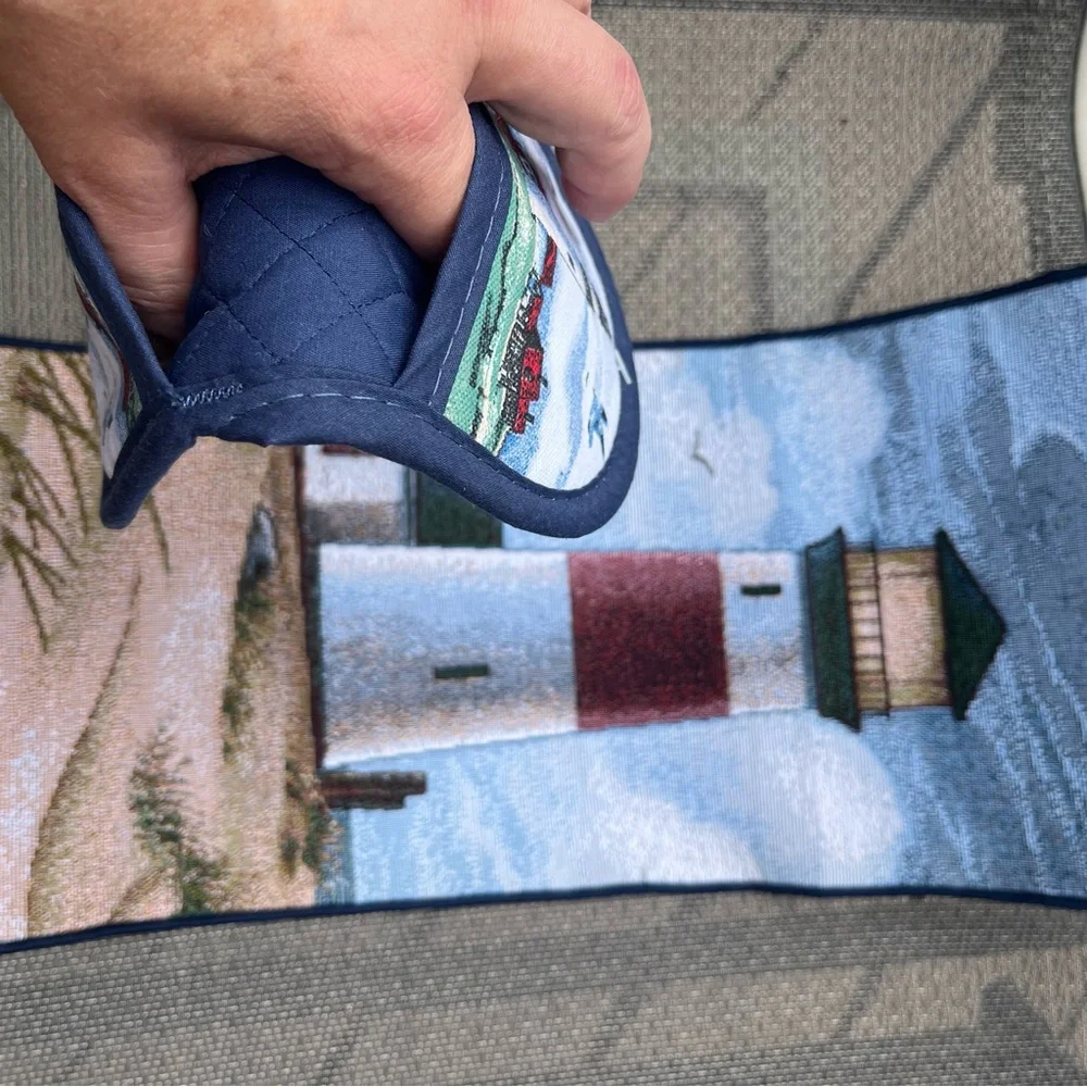 Lantern fabric wall decoration for those loving nautical themes